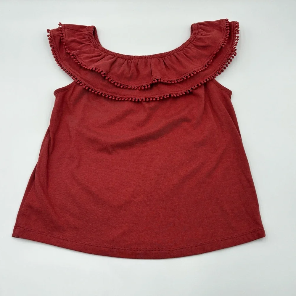 EUC Old Navy Red Gathered Top